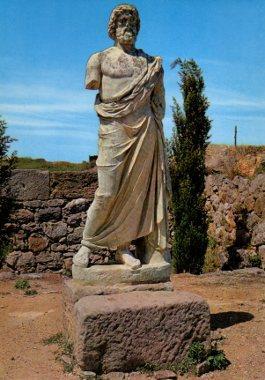 POSTAL PV09649: Estatua de Esculapio en Ampurias
