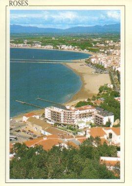 POSTAL PV09643: Vista parcial bahia de Roses, Costa Brava
