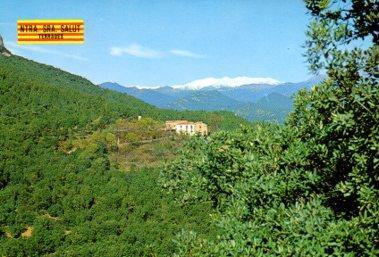POSTAL PV09281: Vista panoramica Santuari de la Salut, Terrades Girona