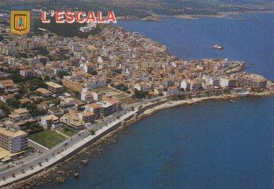 POSTAL PV09324: L'Escala vista aeria, Costa Brava