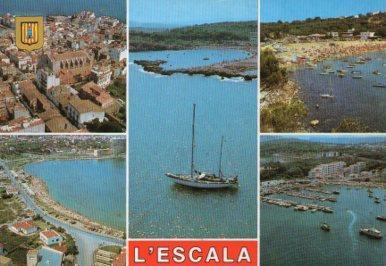 POSTAL PV09323: L'Escala diferents aspectes, Costa Brava