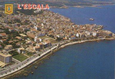 POSTAL PV09322: L'Escala vista aeria, Costa Brava