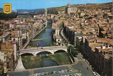 POSTAL PV09311: Vista general y rio Onyar Girona