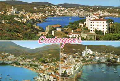 POSTAL PV09309: Cadaques vistas varias, Costa Brava