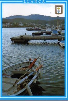 POSTAL PV09303: Barca en el puerto de Llança, Costa Brava