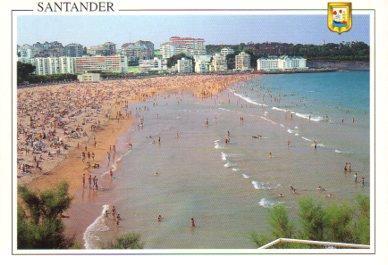 POSTAL PV09382: Sardinero 2da. Playa desde Piquio, Santander