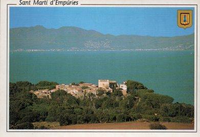 POSTAL PV09459: Vista aeria de Sant Marti d'Empuries, Costa Brava