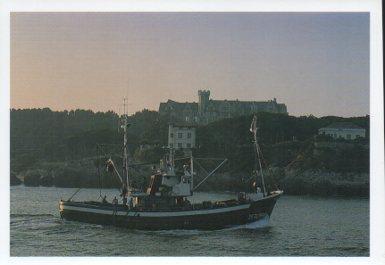 POSTAL PV09440: Vista del Palacio de la Magdalena desde el mar, Santander