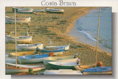 POSTAL PV09482: Barcas en una playa de la Costa Brava