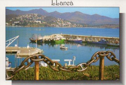 POSTAL PV09481: Barcas en el espigon de Llança, Costa Brava