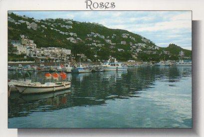 POSTAL PV09480: Barcas de pescadores en Roses, Costa Brava