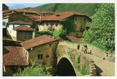 POSTAL PV09465: Puente de San Cayetano en Potes, Picos de Europa
