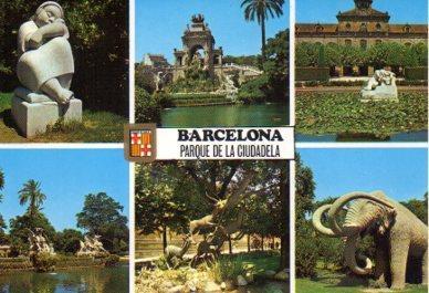 POSTAL PV09406: Vistas del Parque de la Ciudadela, Barcelona