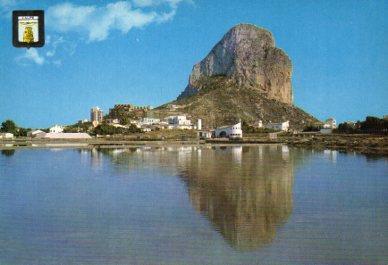 POSTAL PV09398: Peñon de Ifach desde las Salinas, Calpe