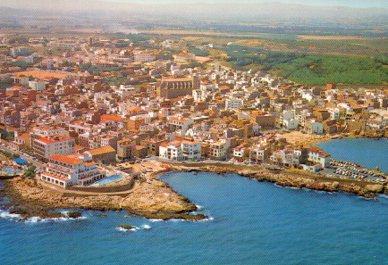 POSTAL PV09395: Vista aerea de la poblacion de La Escala