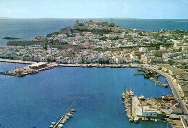 POSTAL PV09386: Vista en avion de Ibiza