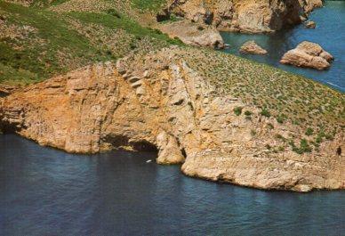 POSTAL PV09409: Vista aerea de La Foradada, Costa Brava