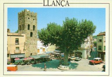 POSTAL PV09434: Plaça Major de Llança, Costa Brava