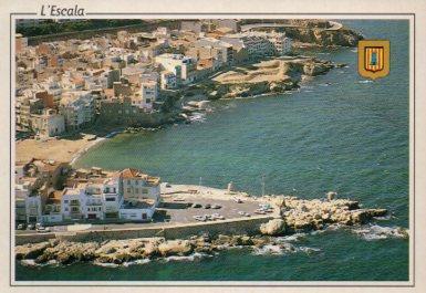 POSTAL PV09427: Vista aeria L'Escala, Costa Brava