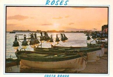 POSTAL PV09383: Clasico atardecer en Roses, Costa Brava