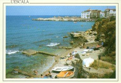 POSTAL PV09421: Una cala en L'Escala, Costa Brava