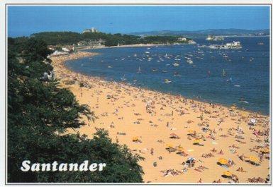 POSTAL PV09415: La playa de la Magdalena en Santander
