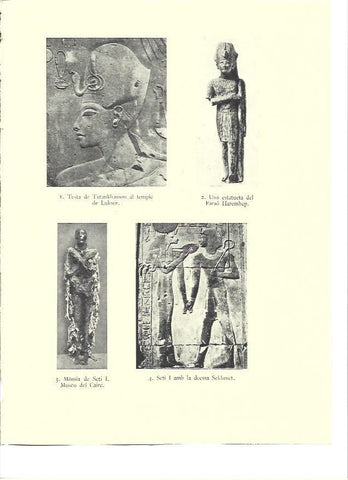LAMINA 35996: Seti I, Tutankhamon y Haremhep