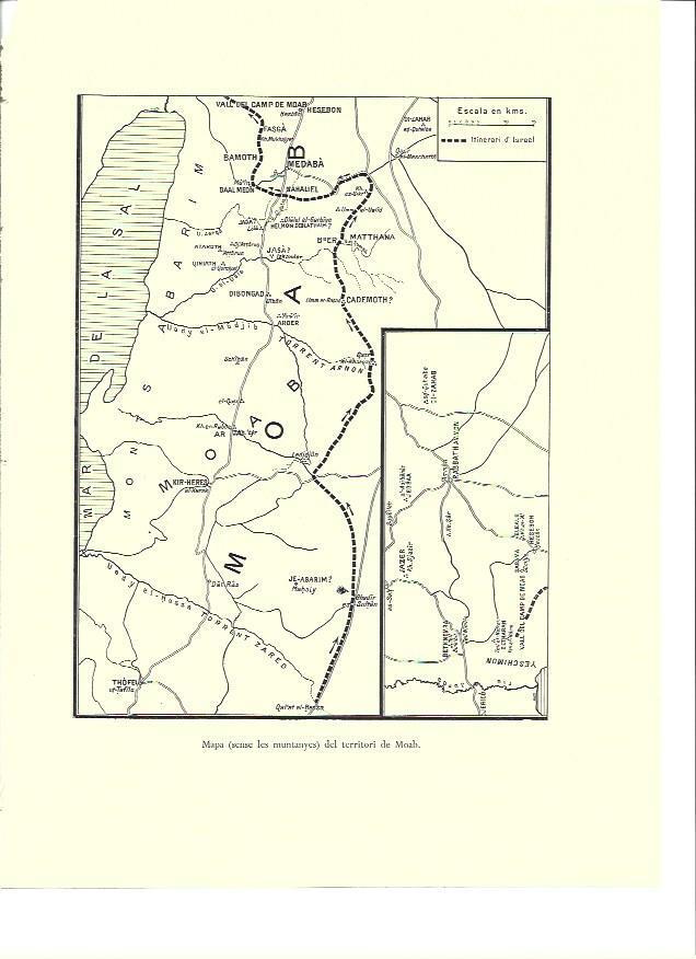 LAMINA 36375: Mapa del territorio de Moab, Israel