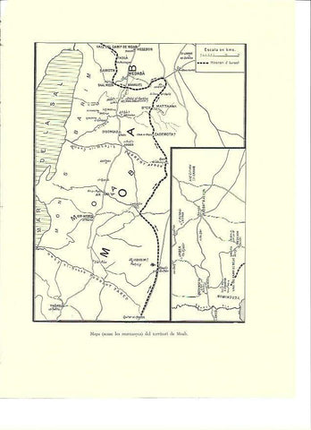 LAMINA 36375: Mapa del territorio de Moab, Israel