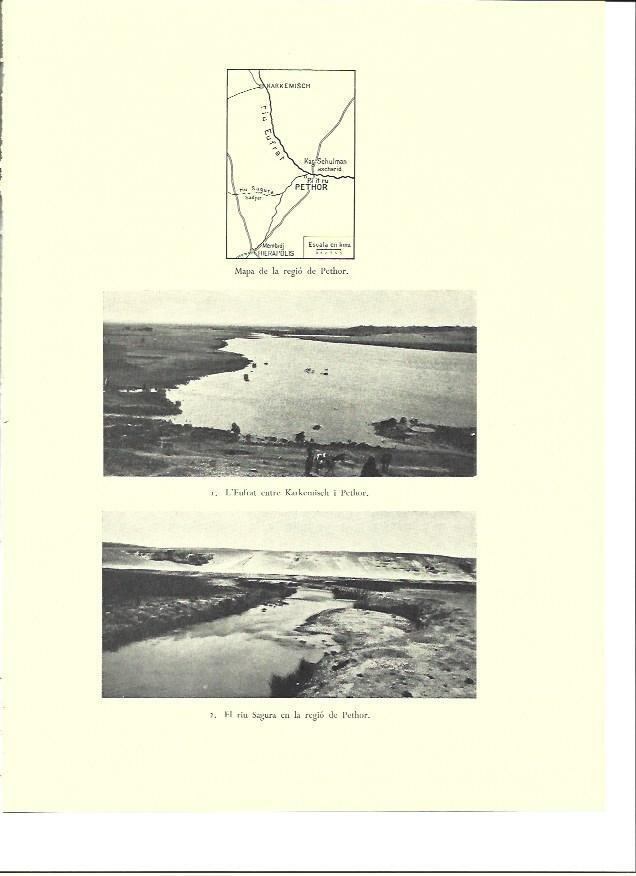 LAMINA 36391: Mapa de la region de Pethor y vistas del Eufrates en Pethor