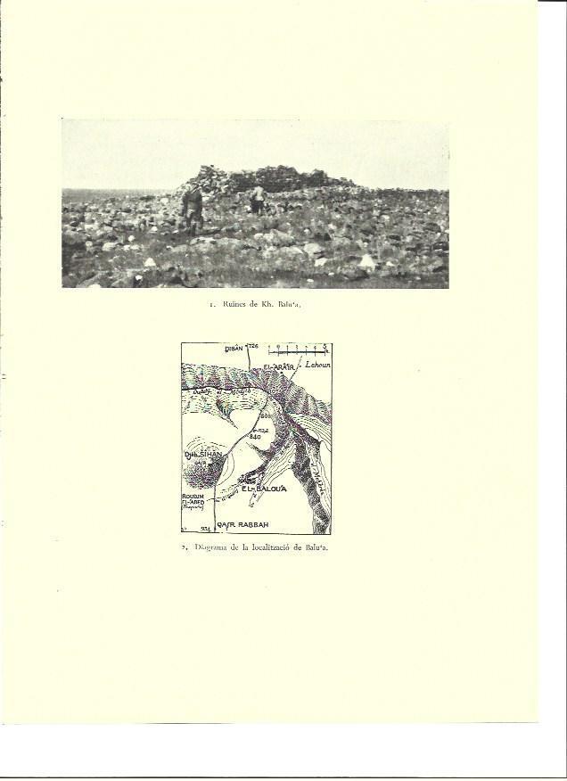 LAMINA 36394: Ruinas y mapa de localizacion de Balu'a, Israel