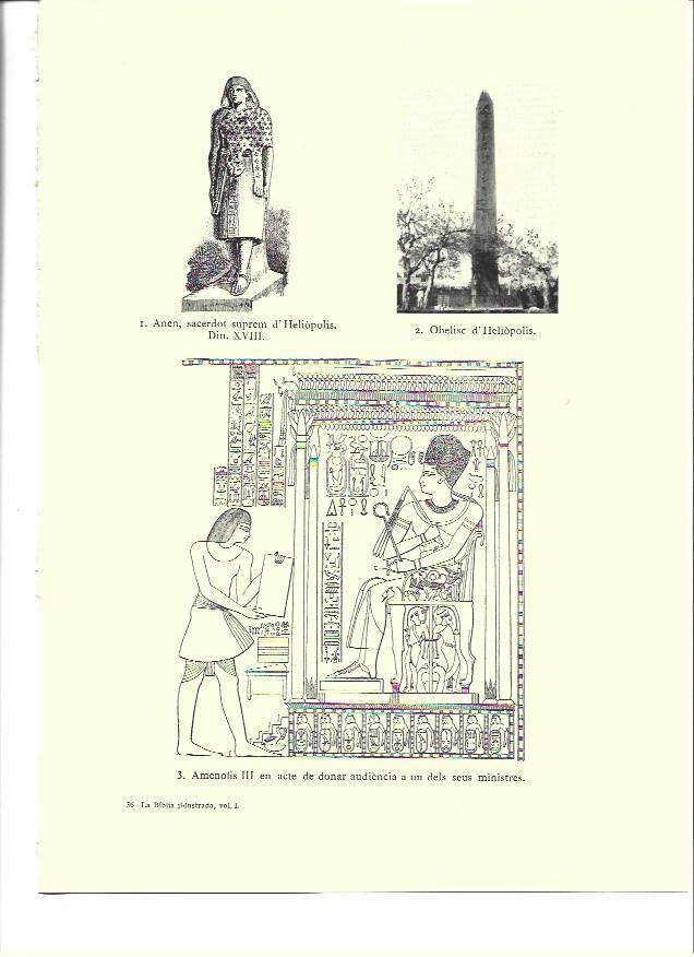 LAMINA 36299: Obelisco de Heliopolis y Amenofis III