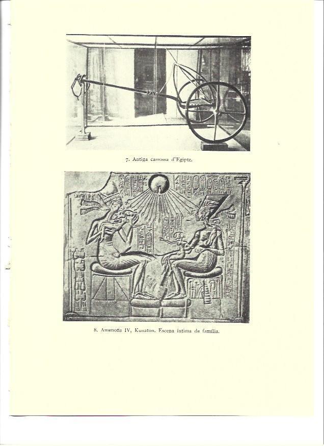 LAMINA 36298: Amenofis IV y carroza del antiguo Egipto