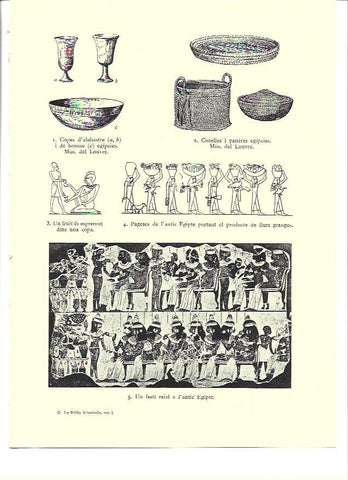 LAMINA 36295: Festin Real del Antiguo Egipto