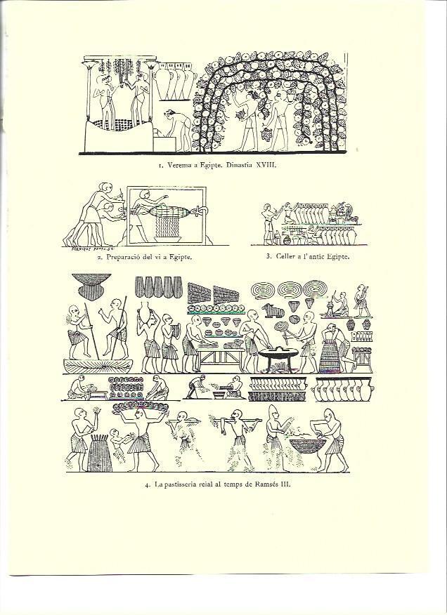LAMINA 36294: Vendimia y preparacion del vino en el Antiguo Egipto