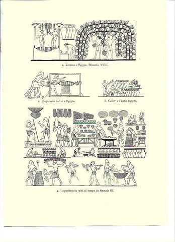 LAMINA 36294: Vendimia y preparacion del vino en el Antiguo Egipto