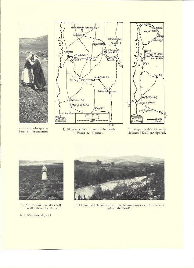 LAMINA 36279: Mapa de los itinerarios de Jacob y Esau