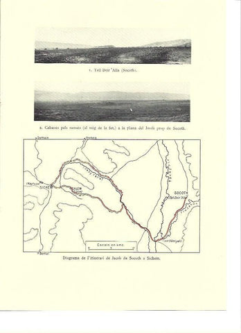 LAMINA 36280: Mapa del itinerario de Jacob
