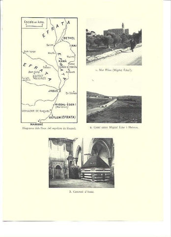 LAMINA 36284: Mapa de los lugares del Sepulcro de Raquel