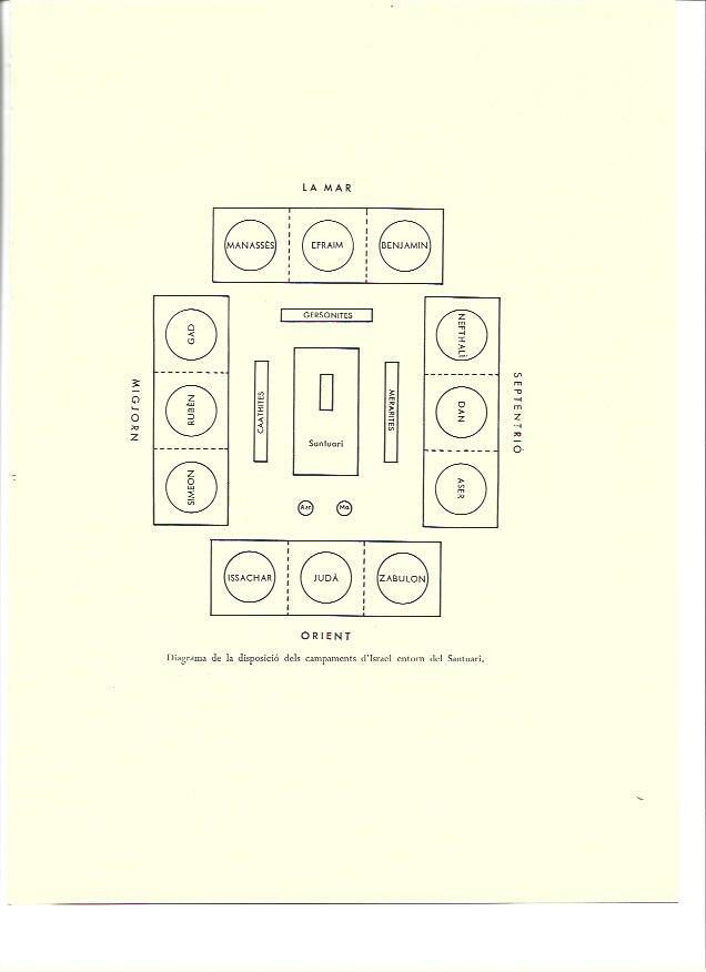 LAMINA 36311: Mapa de los campamentos de Israel alrededor del Santuario