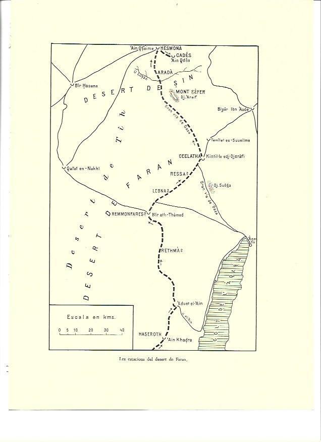 LAMINA 36322: Mapa del desierto de Faran, Israel