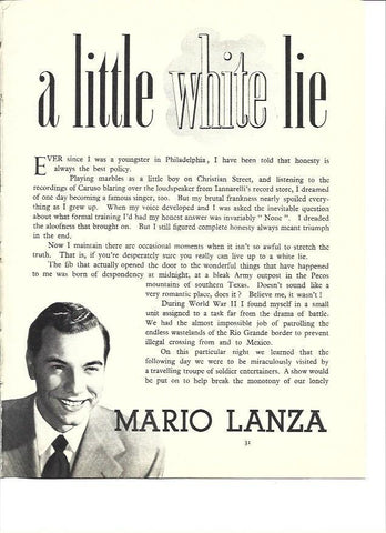 LAMINA 36511: Mario Lanza