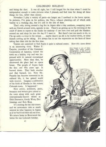 LAMINA 36509: Gary Cooper como fotografo
