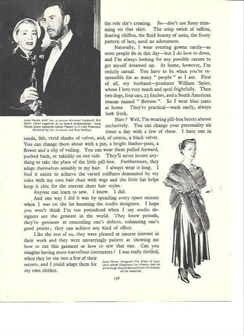 LAMINA 36486: June Havoc con su marido