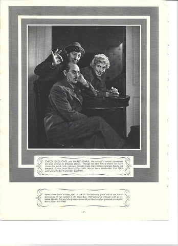 LAMINA 36494: Groucho, Chico y Harpo Marx