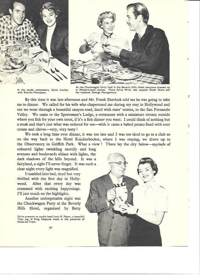LAMINA 36520: Ricardo Montalban con Sylvia Wren