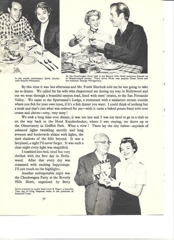 LAMINA 36520: Ricardo Montalban con Sylvia Wren