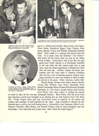 LAMINA 36541: Bob Hope, Jimmy Stewart y Charles Boyer