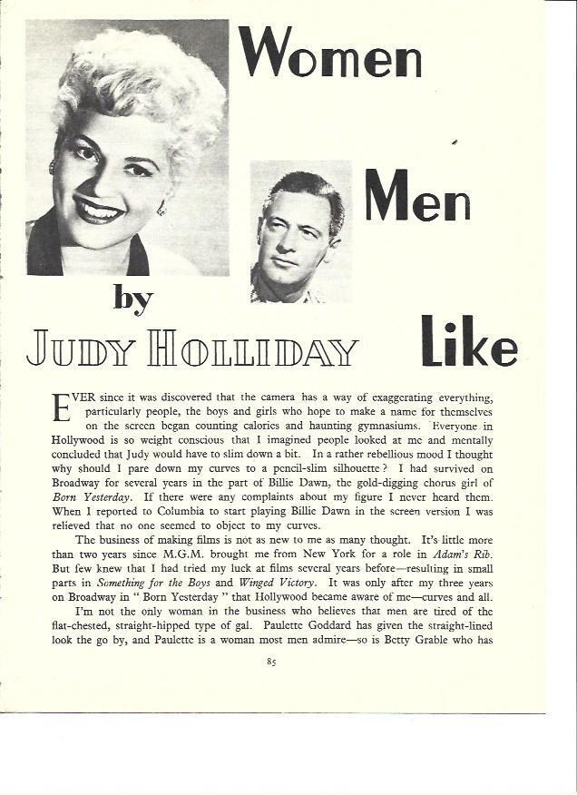 LAMINA 36538: Judy Holliday
