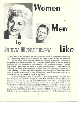 LAMINA 36538: Judy Holliday